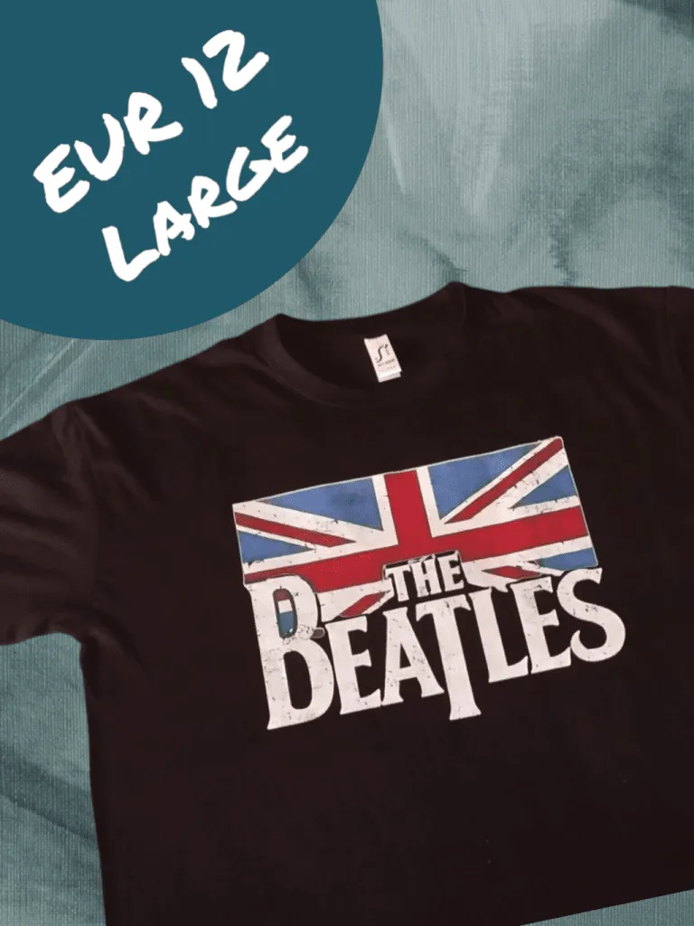 The Beatles tshirt - fans music pop 60's - color Black - size: Large NEW